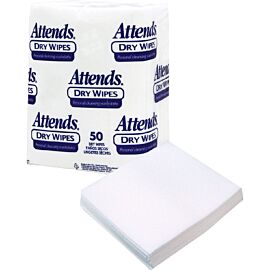 Attends Dry Wipes, 10" x 13", Medium-Weight