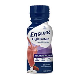 Ensure High Protein Nutrition Shake, Strawberry, 8 oz. Bottle, Retail