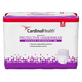 Cardinal Maximum Absorbency Protective Underwear for Women, Medium, 32 - 44", 95 - 185 lbs