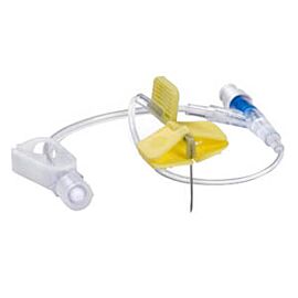 HuberPlus Safety Infusion Set 22G x 1", without Y-Injection Site and Needleless Injection Cap