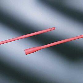 BARDIA Coude Red Rubber Urethral Catheter 12 Fr, 16"