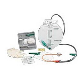 LUBRI-SIL I.C. Complete Care All Silicone Advance Foley Catheter Tray, 16 Fr 5 cc