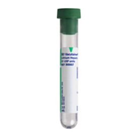 Vacutainer Plus Plastic Tube with Green Conventional Closure, 3 mL, 13 mm x 75 mm