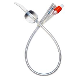 Medline Coude-Tip SelectSilicone Foley Catheter, 18 Fr, 10 mL
