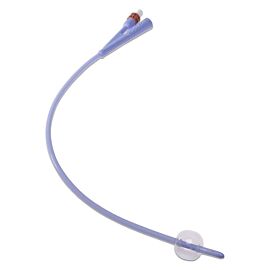 Dover Coude 2-Way Silicone Foley Catheter, 12 Fr, 5 cc, 16"