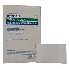 Telfa Precut Clear Wound Contact Layer Dressing 12" x 12" Square