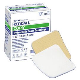 Copa Hydrophilic Island Ultra-Soft Foam Dressing 4" x 4"