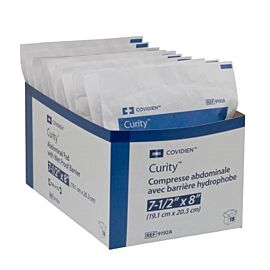 Curity Wet-Pruf Sterile Abdominal Pad, 7-1/2" x 8"