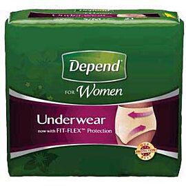 Depend Super Absorbency Underwear for Women Large
