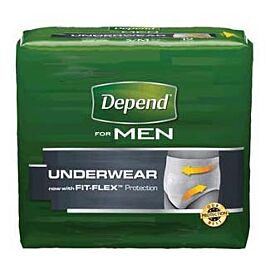 Depend Maxmium Absorbency Fit-Flex Underwear for Men Small/Medium