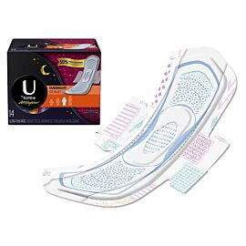 U by Kotex Super Premium Overnight Pads with Wings, Maximum Absorbency