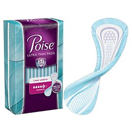 Poise Ultra Thin Incontinence Pads, Maximum Absorbency, Long Length, 36 Count