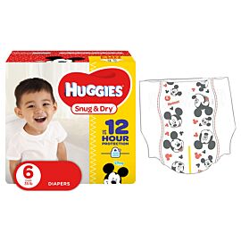 Huggies Snug and Dry Diapers, Size 6, Jumbo Pack, 19 Ct