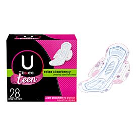 U by Kotex Super Premium Ultra Thin with Wings Teen Pad