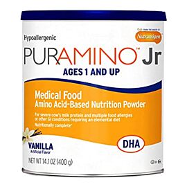 PurAmino Jr Powder, Vanilla, 14.1 oz Can