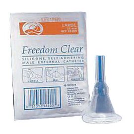 Freedom Clear Self-Adhering Male External Catheter, 23 mm