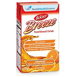 BOOST BREEZE Nutritional Supplement Orange Flavor 8 oz. Brik Pak