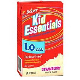 Boost Kid Essentials 1.0 Nutrition Strawberry Flavor 8 oz. Brik Pak