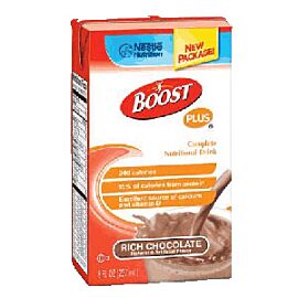 BOOST PLUS, Rich  Chocolate, 8 fl Ounce  Tetra Brik