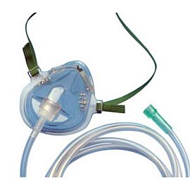 Medium-Concentration Oxygen Mask, Elongated with Universal Tubing Connector