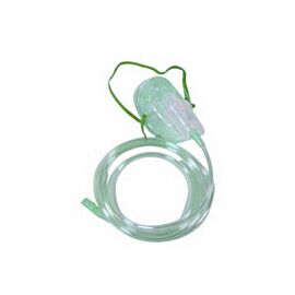 Nonrebreathing Oxygen Mask with Safety Vent and Universal Tubing Connector