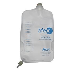 Afex Collection Bag, Direct Connect, 1000ml, Extra Capacity, Non-Vented