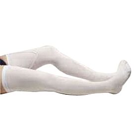 Anti-Embolism Thigh-High Seamless Elastic Stockings Medium Short, White