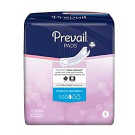 Prevail Bladder Control Moderate Pad White 9-1/4"