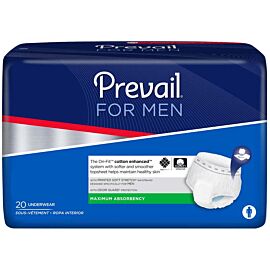 Prevail Underwear For Men Small/Medium 34" - 46", Maximum Absorbency