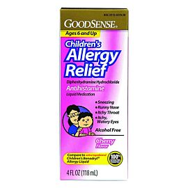 Children's Allergy Relief Liquid, 4 oz., Cherry