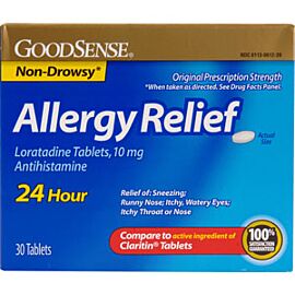 GoodSense Allergy Relief Loratadine 24HR Tabs, 10mg, 30 ct