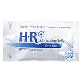 HR Sterile Lubricating Jelly  1.25 oz One Shot Bulk Pack