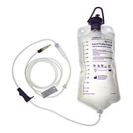 ALCOR AMSure Enteral Feeding Bag Pump Set with ENFit & Transition Connectors, 1200 mL