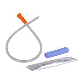 MTG Hydrophilic Coude Tip Catheter, 14 Fr, 16" Vinyl Catheter with Sterile Water Sachet and Handling Sleeve