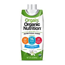 Orgain Organic Nutrition All-in-One Nutritional Shake, Sweet Vanilla Bean, 11 fl oz