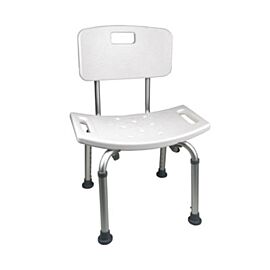 ProBasics Shower Chair with Back, 300 lb Weight Capacity.
