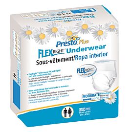 Presto Flex Right Protective Underwear Large 58" - 68" Good Absorbency
