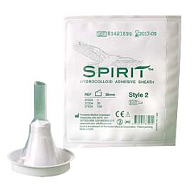 Spirit Style 2 Hydrocolloid Sheath Male External Catheter, X-Large 41 mm