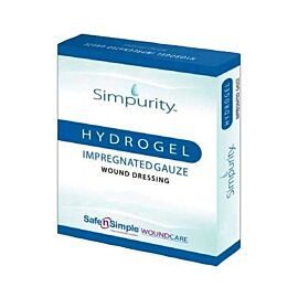 Safe N Simple Simpurity Impregnated Hydrogel Gauze 4" x 5"
