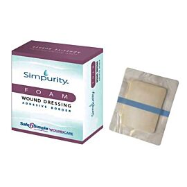 Safe N Simple Simpurity Foam with Adhesive Border 4" x 5"