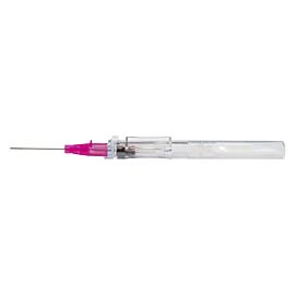 Protectiv Plus Safety I.V. Catheter, 20G x 1", Pink