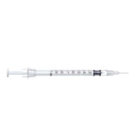 Sol-Care TB Safety Syringe with Fixed Needle 26G x 3/8", 1 mL (100 count)