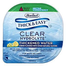 Thick & Easy Hydrolyte Nectar Consistency Lemon Thickened Water 4 oz. Cup