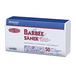 Barbee White Nonsterile Procedure Towel, 500 per Case
