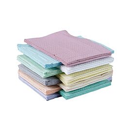 Tidi Procedure Towels, 2-Ply with Polyback, Waffle Embossed - Blue, 17 in x 18 in