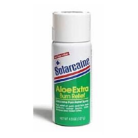 Solarcaine Aloe Vera / Lidocaine Burn Relief, 4.5 oz. Spray Can