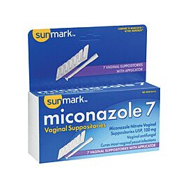 sunmark 100 mg Miconazole Nitrate Vaginal Antifungal Suppository Applicator