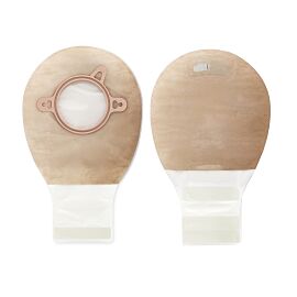 New Image Two-Piece Drainable Beige Filtered Ostomy Pouch, 7 Inch Length, 2¼ Inch Flange