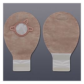 New Image Two-Piece Drainable Beige Filtered Ostomy Pouch, 7 Inch Length, 2¾ Inch Flange