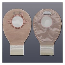 New Image Two-Piece Drainable Transparent Filtered Ostomy Pouch, 7 Inch Length, 2¼ Inch Flange